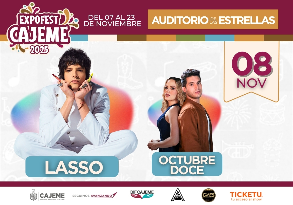 LASSO Y OCTUBRE 12 - EXPO FEST CAJEME